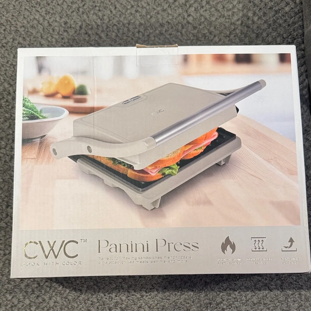 CWC (Cook With Color) Panini Press NIB - Picture 1 of 3